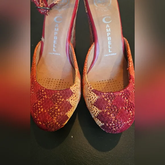 JEFFERY CAMPBELL Crochet/lace wedge platform. Size 9 - Picture 7 of 12